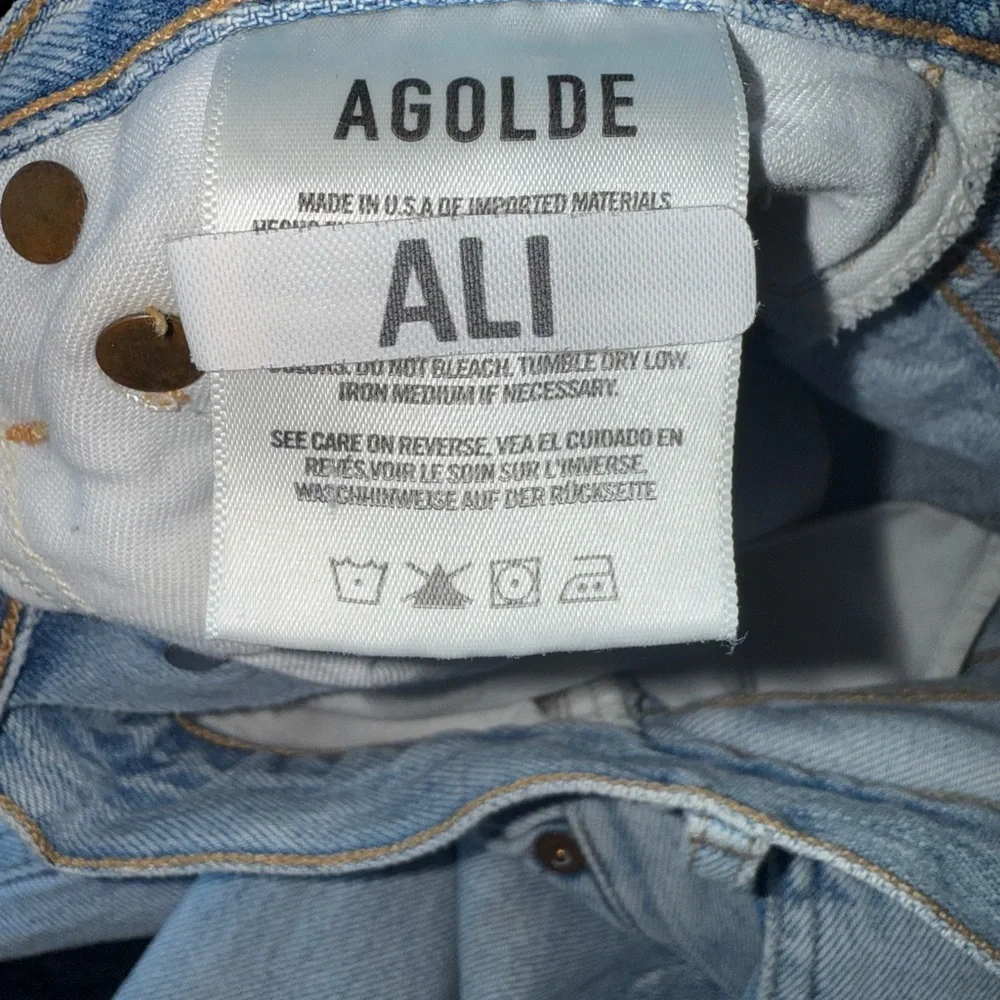 Agolde Faded Blue Boot Cut Jeans - Picture 4 of 6